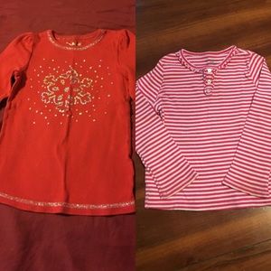Girls long sleeve tops